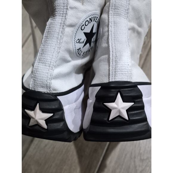 Converse Chuck Taylor All Star Platform High White Womens Size 7 Preowned - Picture 4 of 8